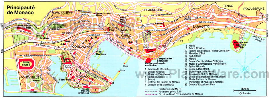 Monaco City map